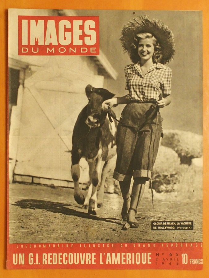 IMAGES DU MONDE magazine side cover Issue 65 2 April 1946