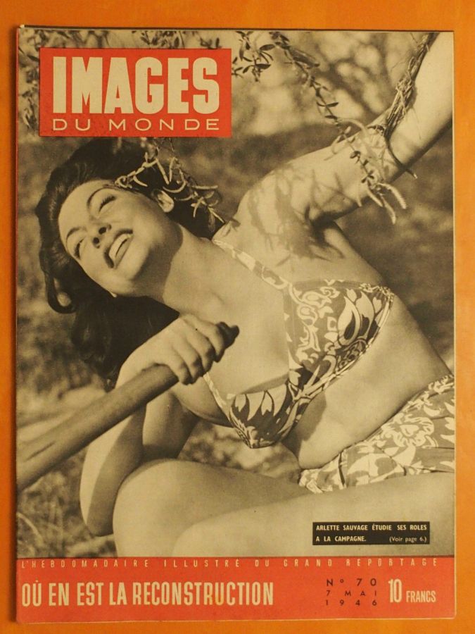 IMAGES DU MONDE magazine side cover Issue 70 7 May 1946