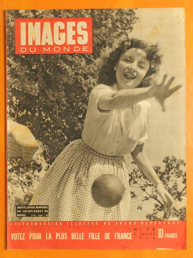 IMAGES DU MONDE magazine side cover Issue 78 2 July 1946