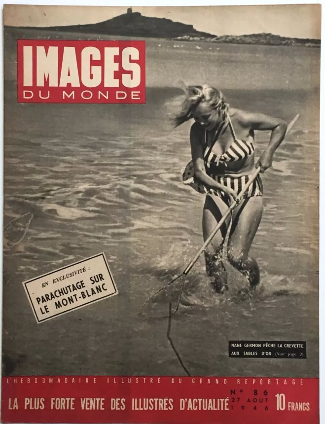 IMAGES DU MONDE magazine side cover Issue 86 27 August 1946