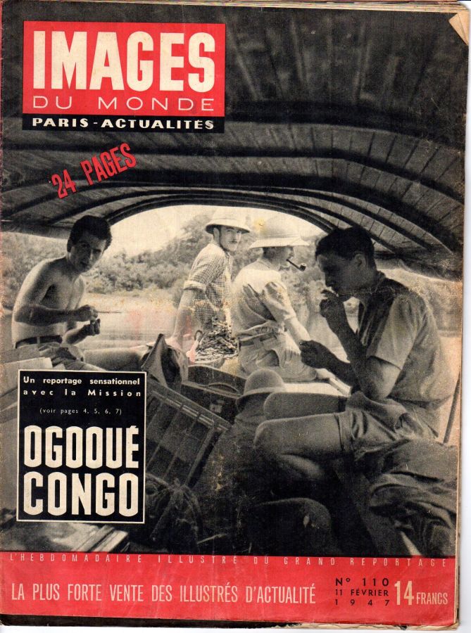 IMAGES DU MONDE magazine side cover Issue 110 11 February 1947