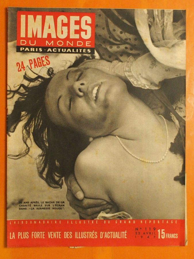 IMAGES DU MONDE magazine side cover Issue 119 22 April 1947