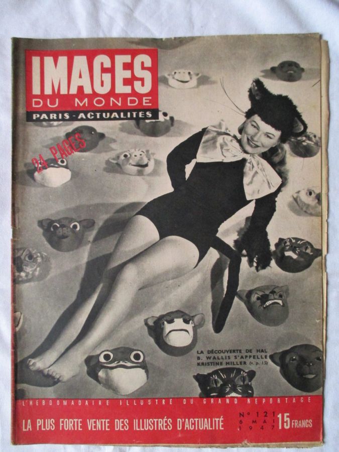 IMAGES DU MONDE magazine side cover Issue 121 6 May 1947