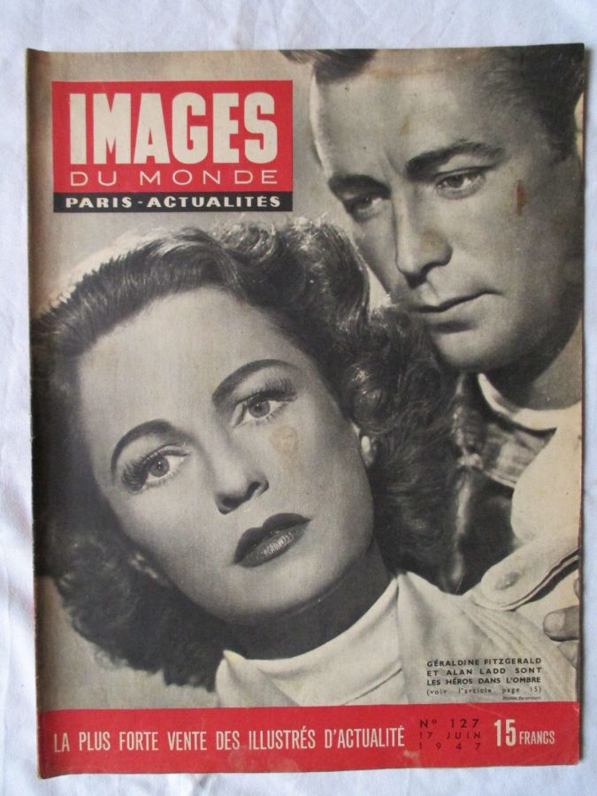 IMAGES DU MONDE magazine side cover Issue 127 17 June 1947