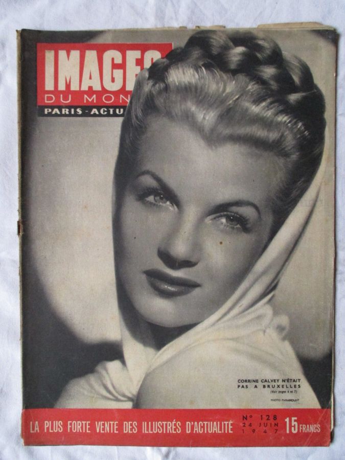 IMAGES DU MONDE magazine side cover Issue 128 24 June 1947