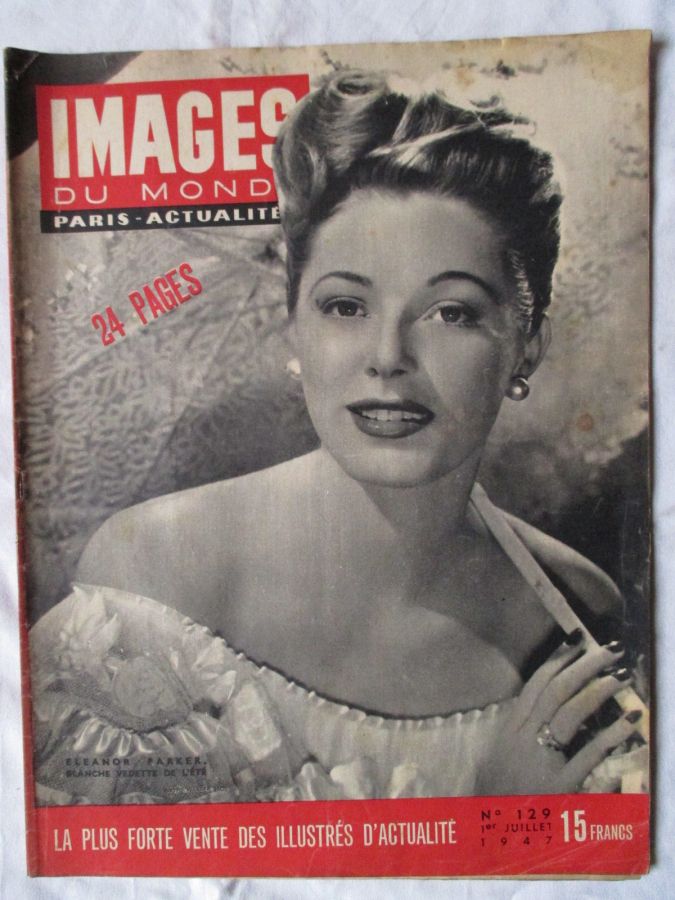 IMAGES DU MONDE magazine side cover Issue 129 1 July 1947