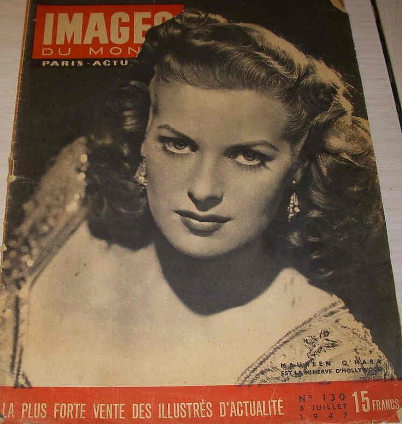 IMAGES DU MONDE magazine side cover Issue 130 8 July 1947