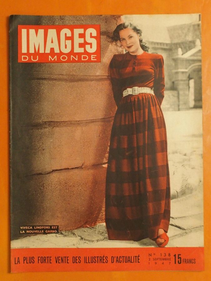 IMAGES DU MONDE magazine side cover Issue 138 2 September 1947