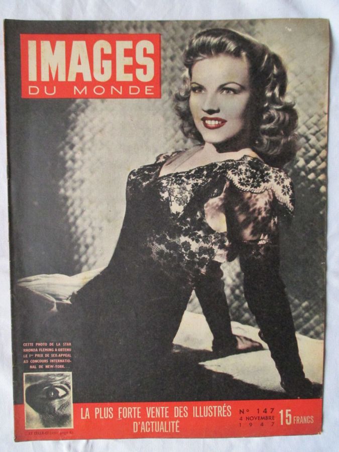 IMAGES DU MONDE magazine side cover Issue 147 4 November 1947