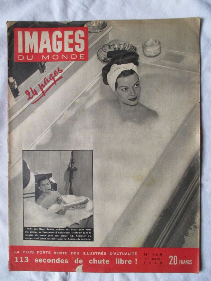 IMAGES DU MONDE magazine side cover Issue 168 1 April 1948