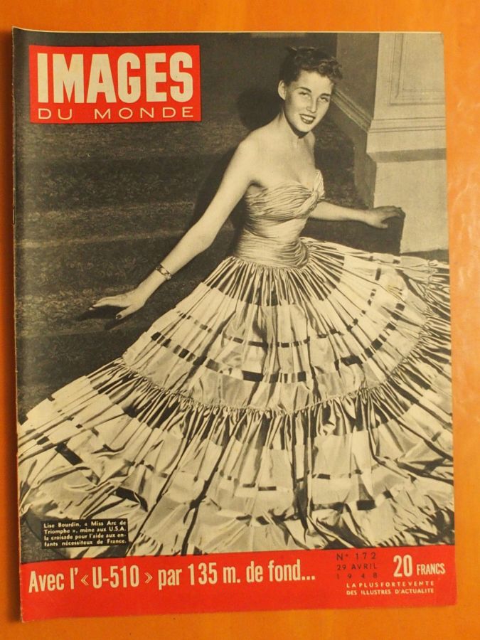 IMAGES DU MONDE magazine side cover Issue 172 29 April 1948