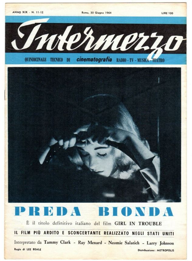INTERMEZZO magazine side cover Issue 11-2 30 June 1964
