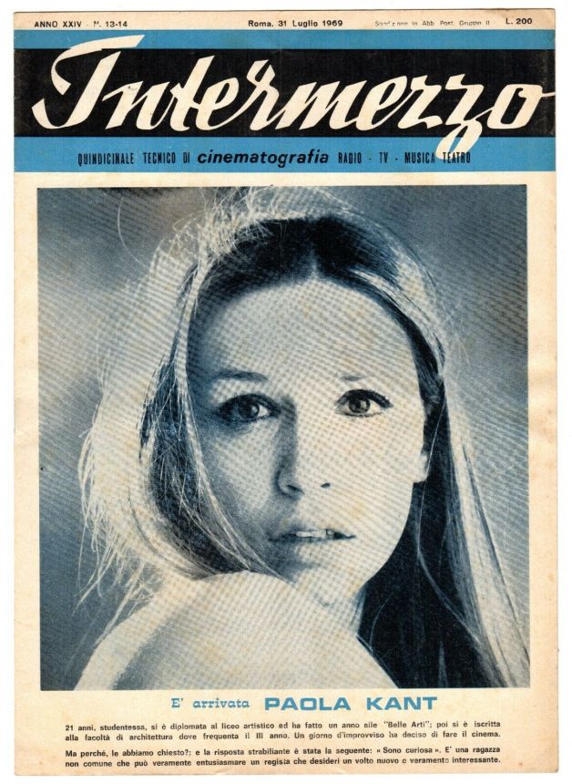 INTERMEZZO magazine side cover Issue 13-4 31 July 1969