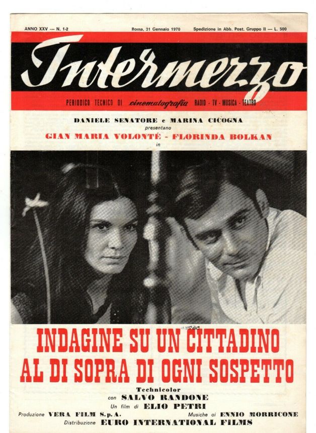 INTERMEZZO magazine side cover Issue 1-2 31 January 1970