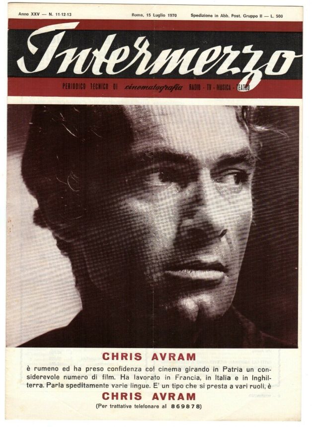 INTERMEZZO magazine side cover Issue 11-3 15 July 1970