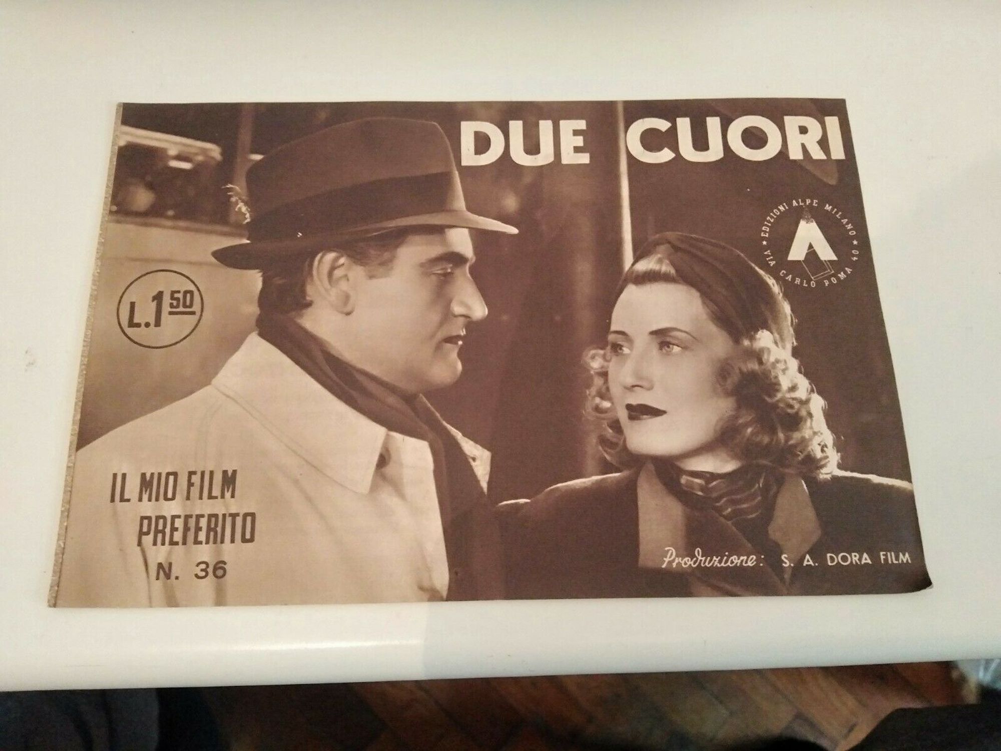 MIO FILM PREFERITO | IL magazine side cover Issue 36   1942