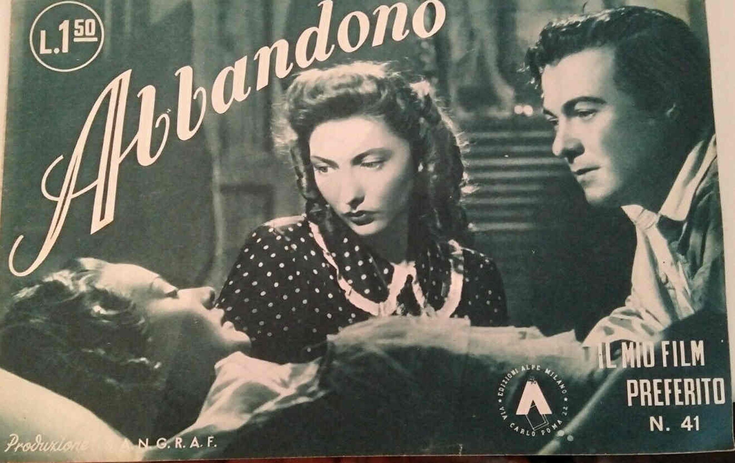 MIO FILM PREFERITO | IL magazine side cover Issue 41   1942