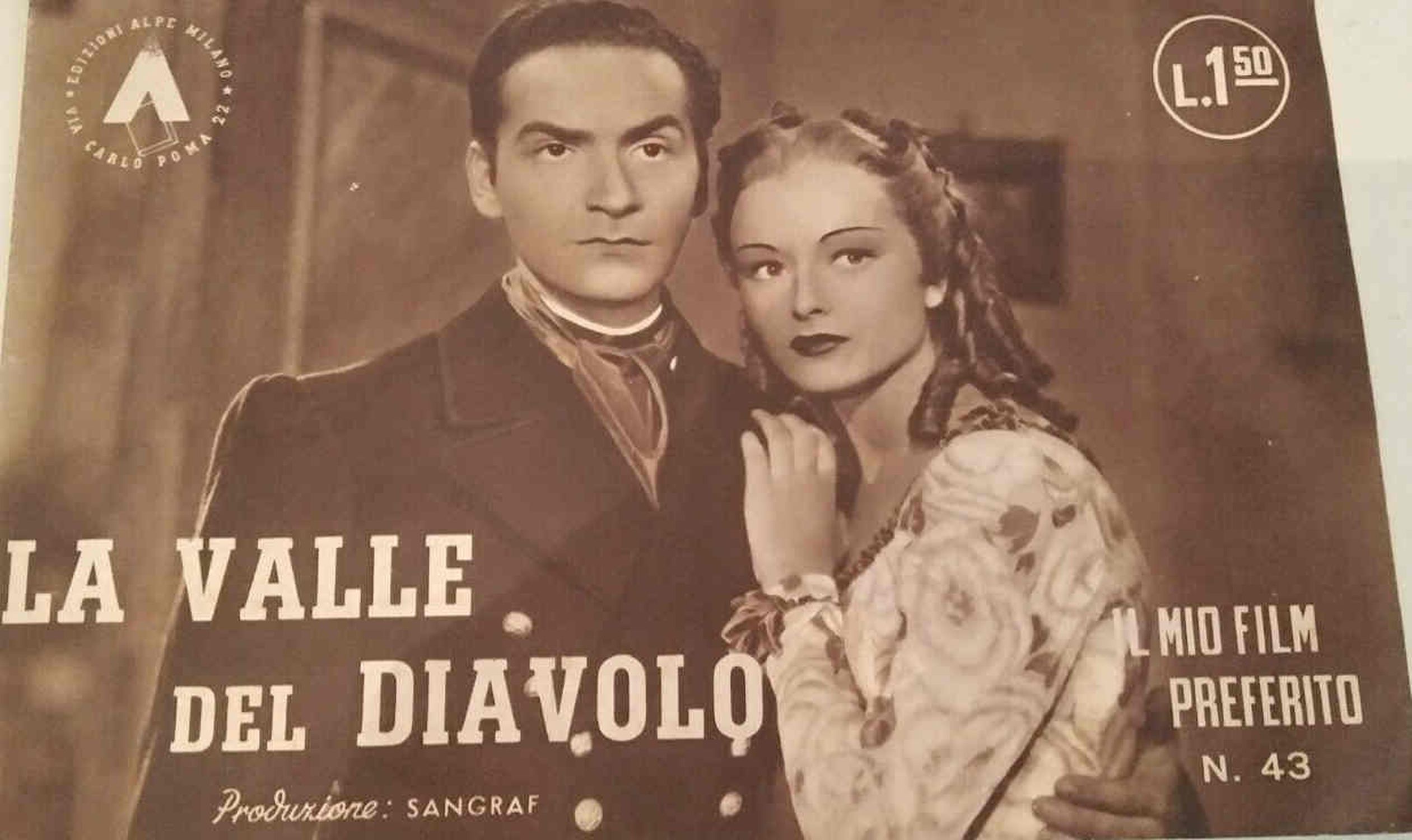 MIO FILM PREFERITO | IL magazine side cover Issue 43   1942
