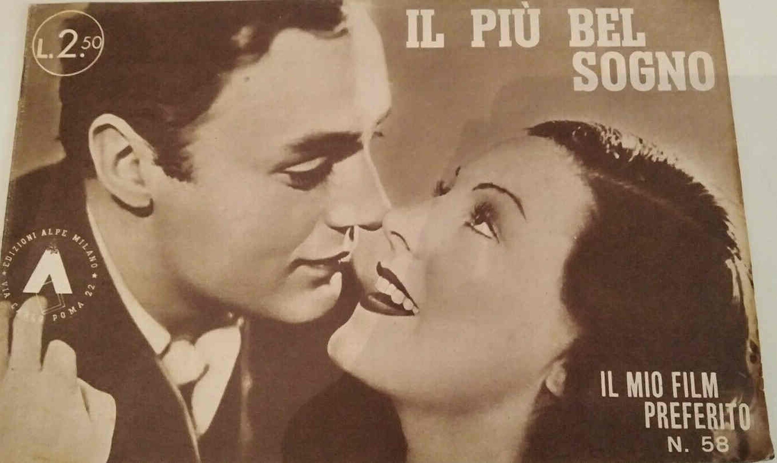 MIO FILM PREFERITO | IL magazine side cover Issue 58   1942