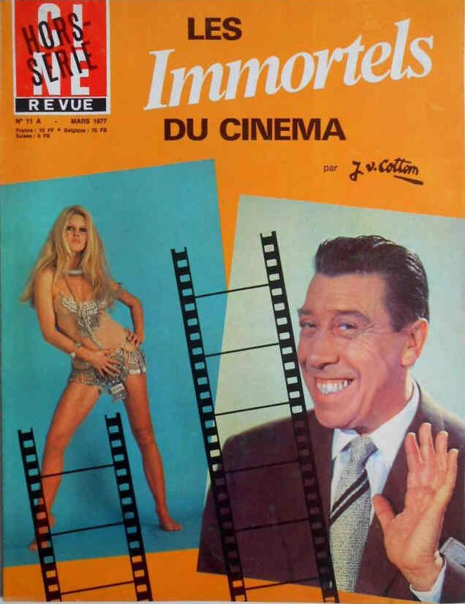 IMMORTELS DU CINEMA | LES magazine side cover Issue 4  March 1977