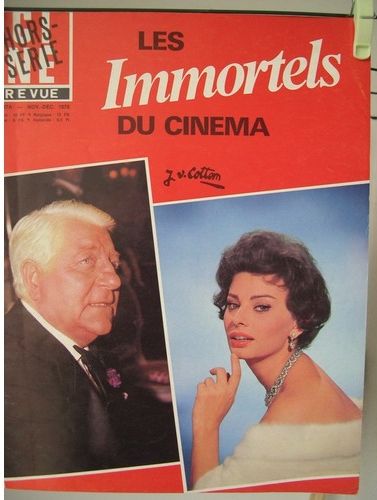 IMMORTELS DU CINEMA | LES magazine side cover Issue 6  November 1978