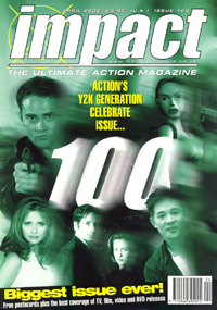 IMPACT magazine side cover Issue 100 April 2000