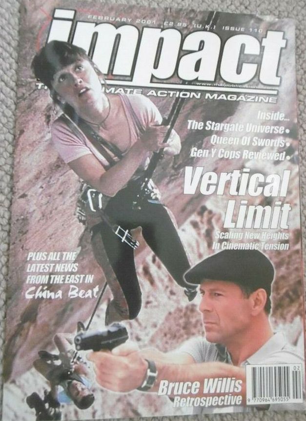 IMPACT magazine side cover Issue 110 February 2001