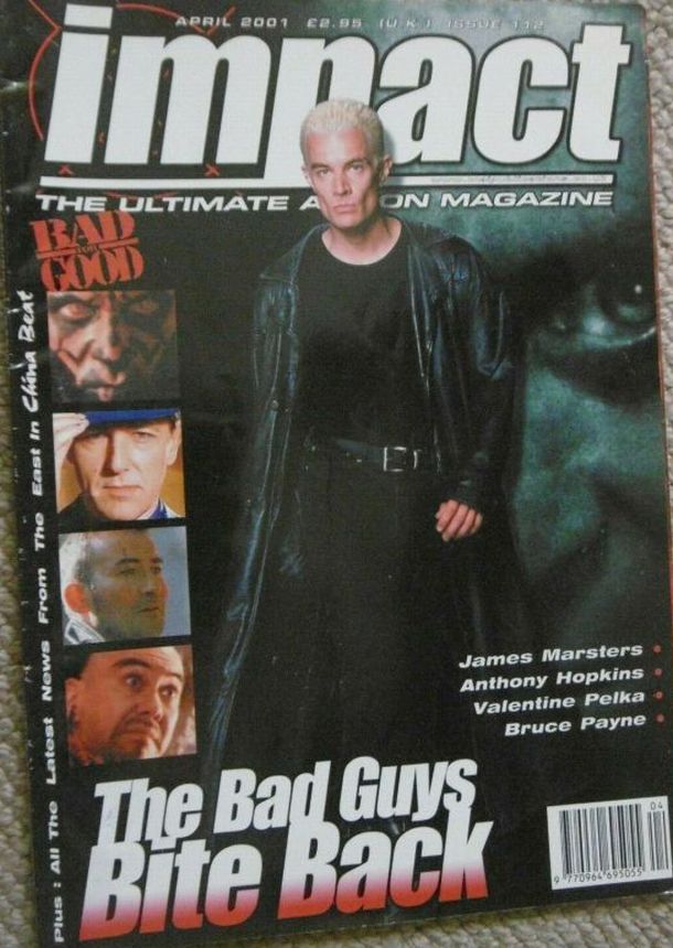 IMPACT magazine side cover Issue 112 April 2001