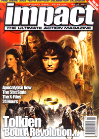 IMPACT magazine side cover Issue 121 January 2002