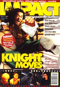 IMPACT magazine side cover Issue 136 April 2003