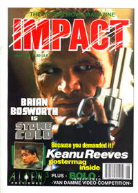 IMPACT magazine side cover Issue 8 August 1992