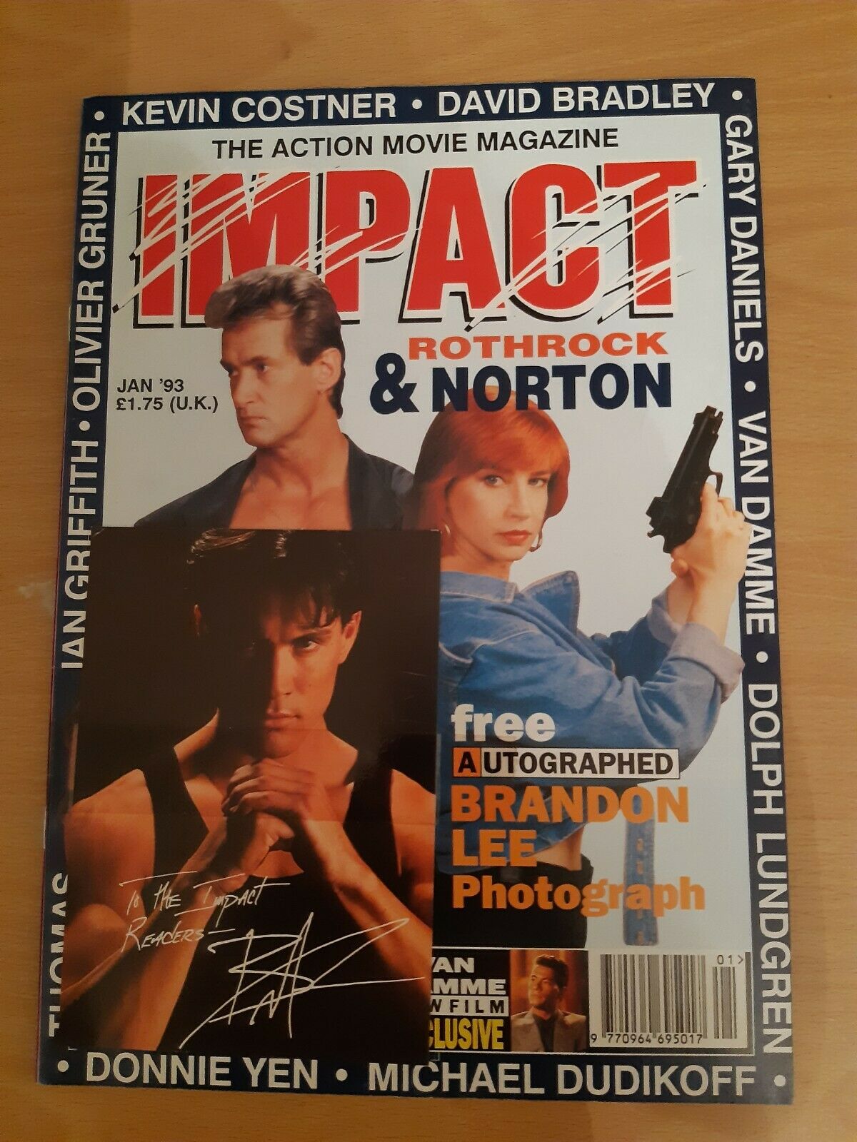 IMPACT magazine side cover Issue 13 January 1993
