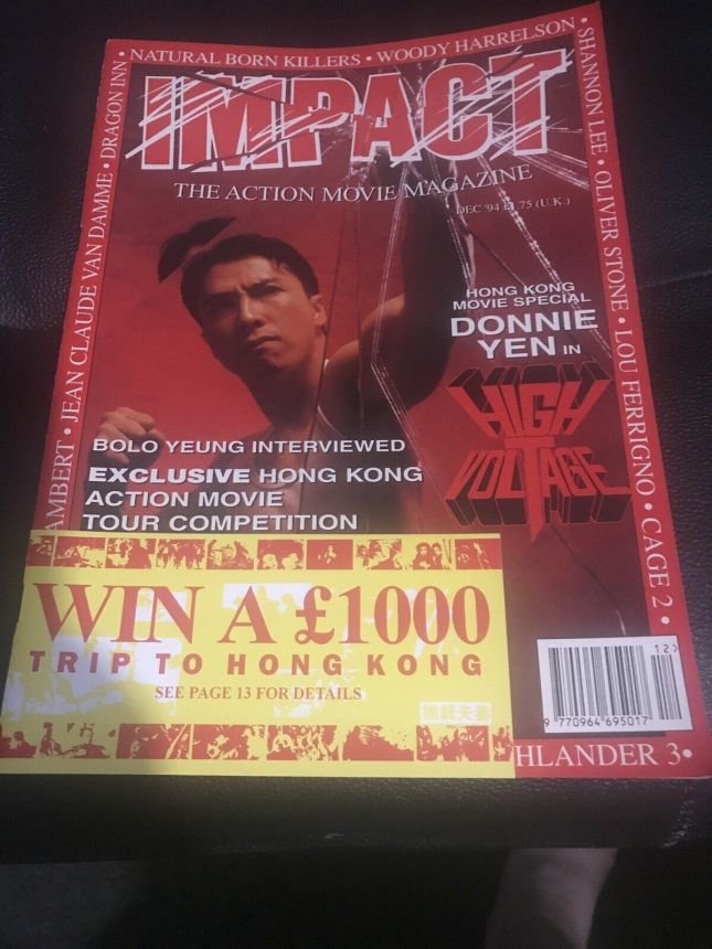 IMPACT magazine side cover Issue 36 December 1994
