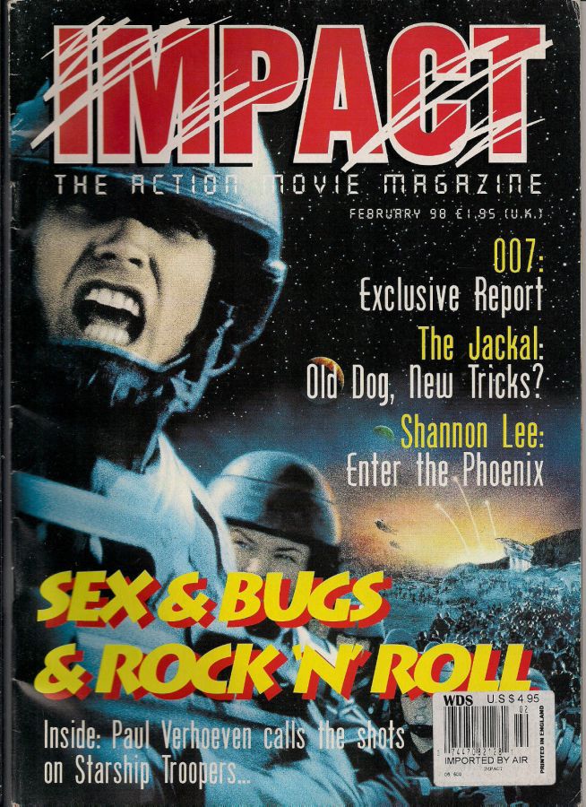 IMPACT magazine side cover Issue 74 February 1998
