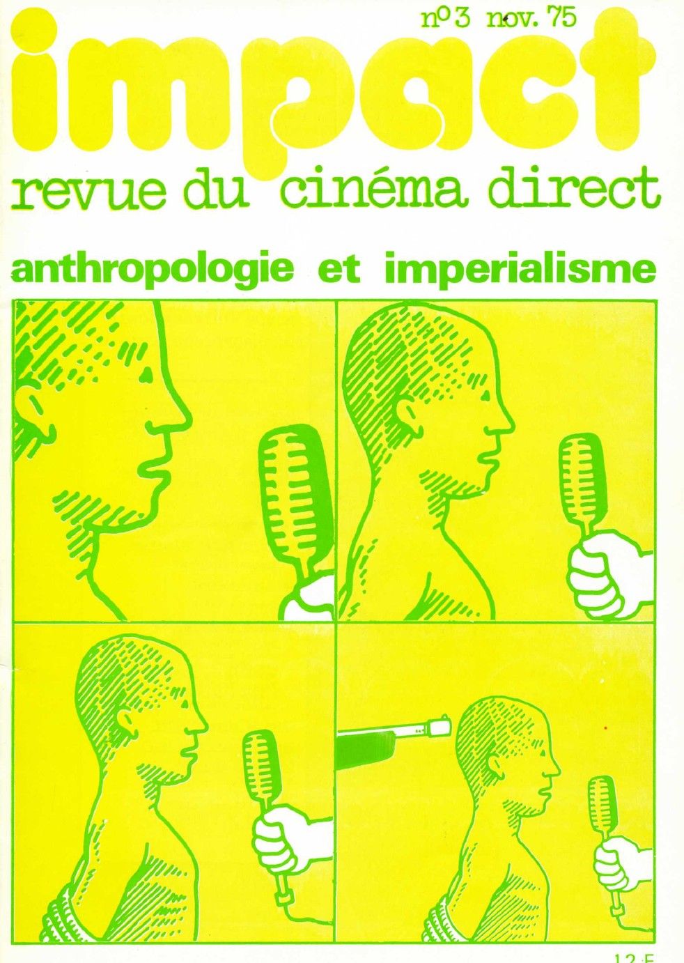 IMPACT (Fr-70s) magazine side cover Issue 3  November 1975