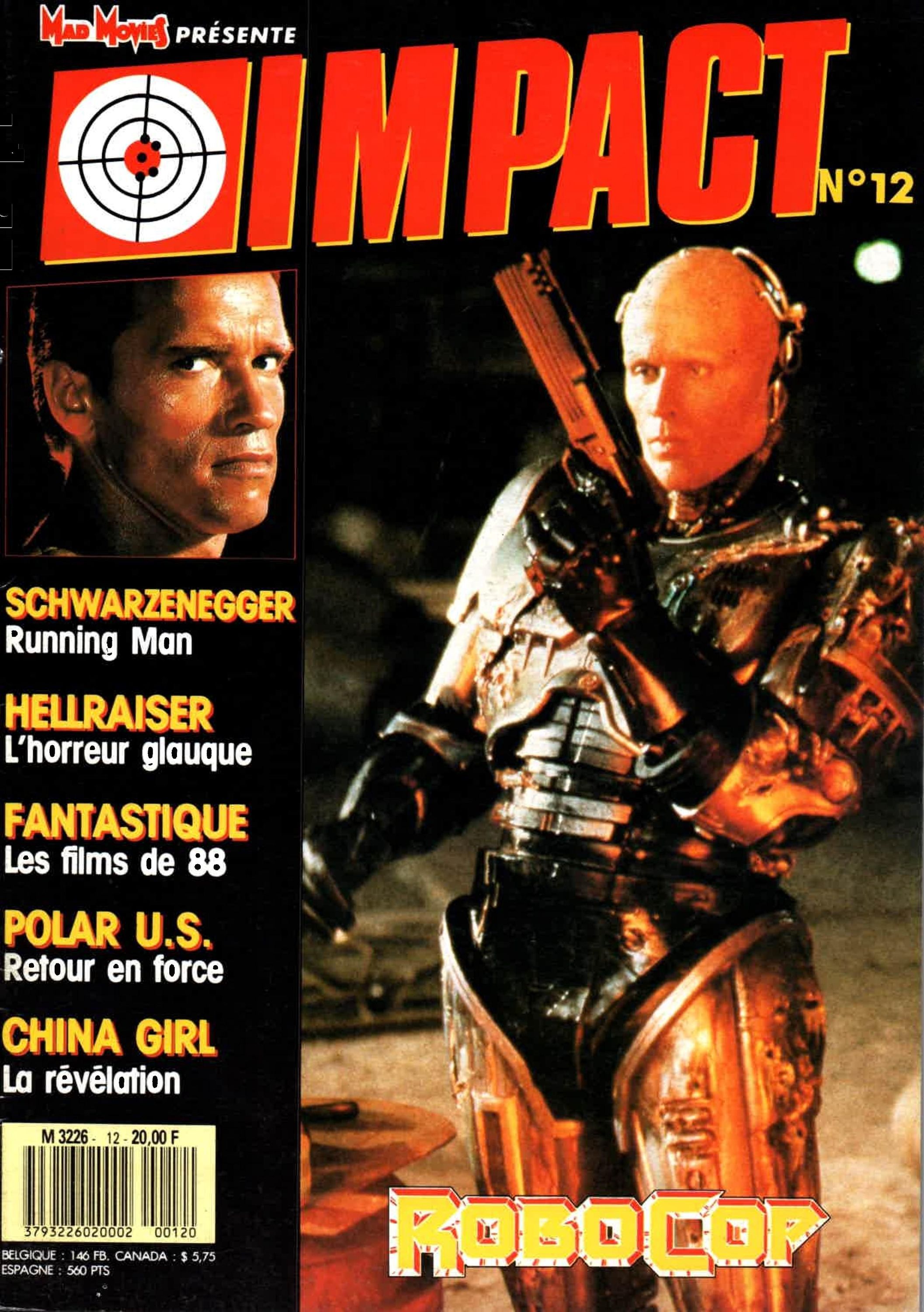 IMPACT (Fr) magazine side cover Issue 12  