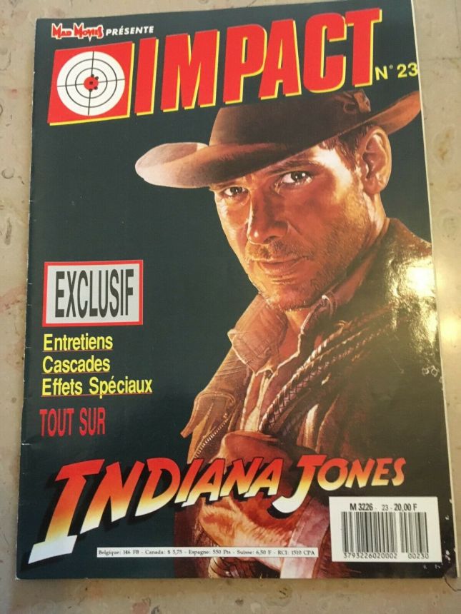 IMPACT (Fr) magazine side cover Issue 23 October 1989