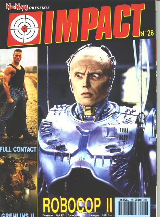 IMPACT (Fr) magazine cover Issue 28 August 1990