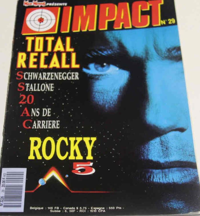 IMPACT (Fr) magazine side cover Issue 29  1990