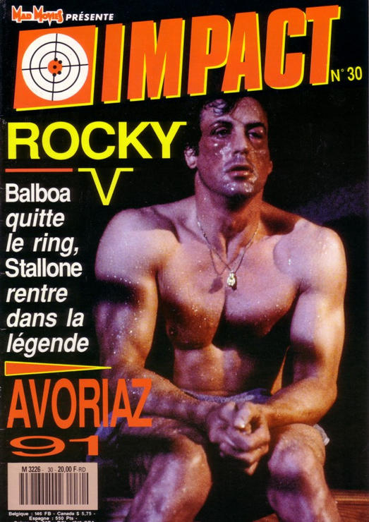 IMPACT (Fr) magazine side cover Issue 30 December 1990