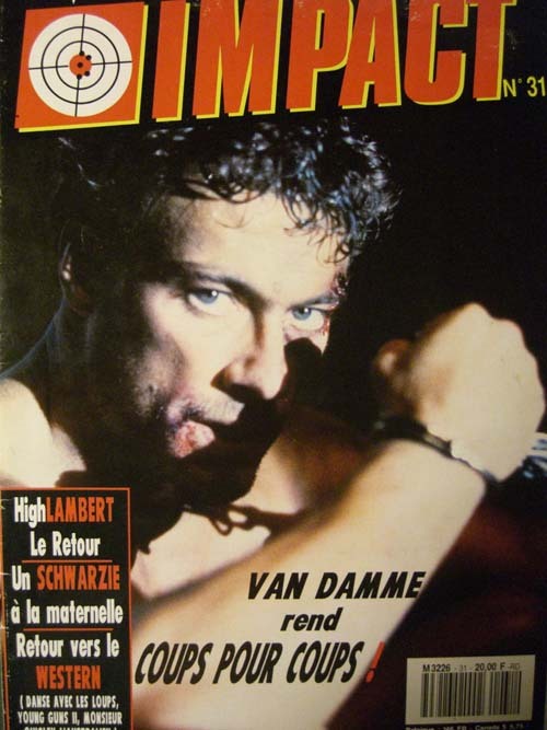 IMPACT (Fr) magazine side cover Issue 31 February 1991