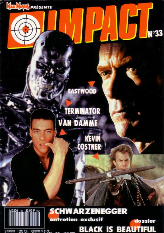 IMPACT (Fr) magazine side cover Issue 33  1991