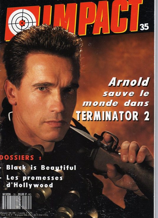 IMPACT (Fr) magazine side cover Issue 35  1991