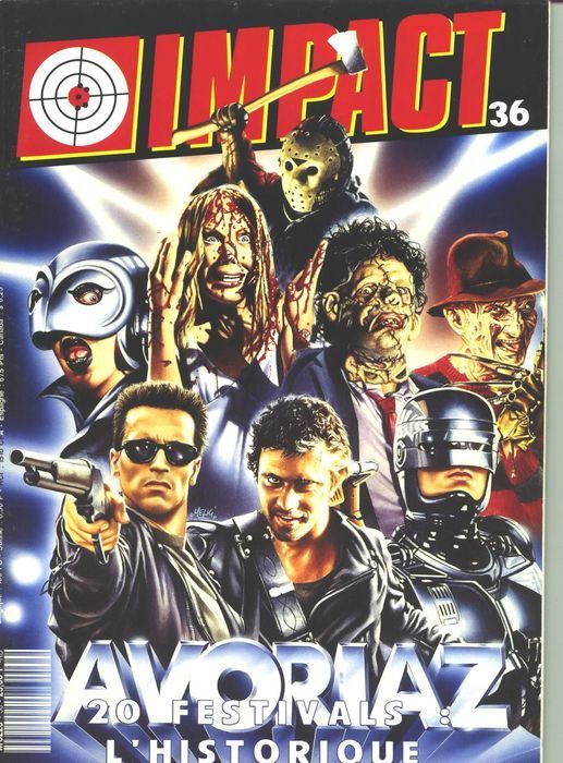 IMPACT (Fr) magazine side cover Issue 36 December 1991