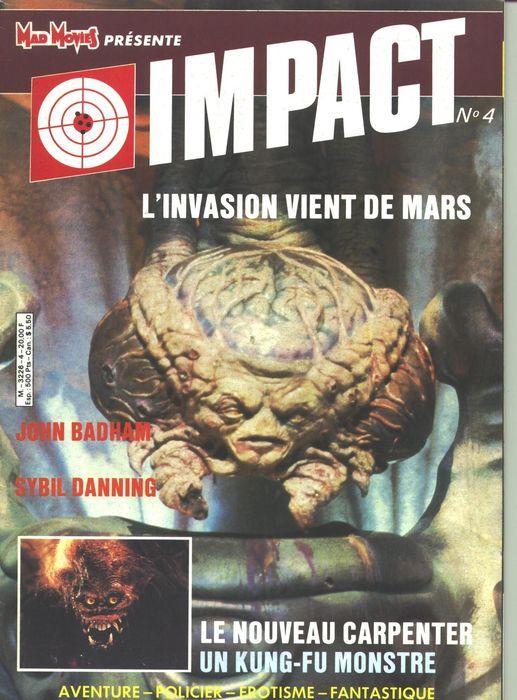 IMPACT (Fr) magazine side cover Issue 4 August 1986