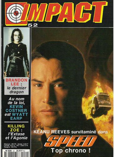 IMPACT (Fr) magazine side cover Issue 52 August 1994