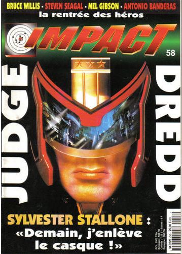 IMPACT (Fr) magazine side cover Issue 58 August 1995