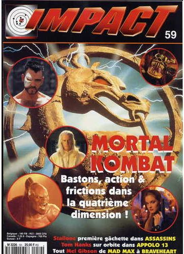 IMPACT (Fr) magazine side cover Issue 59 October 1995
