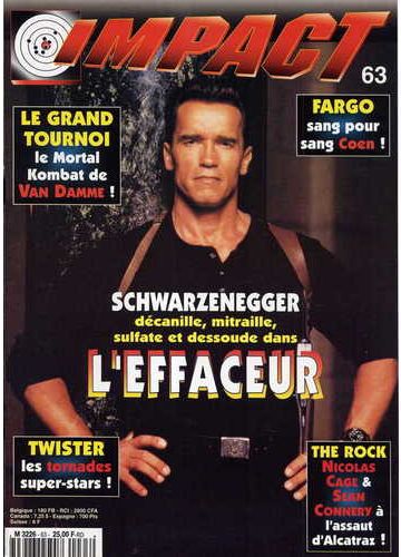 IMPACT (Fr) magazine side cover Issue 63 July 1996