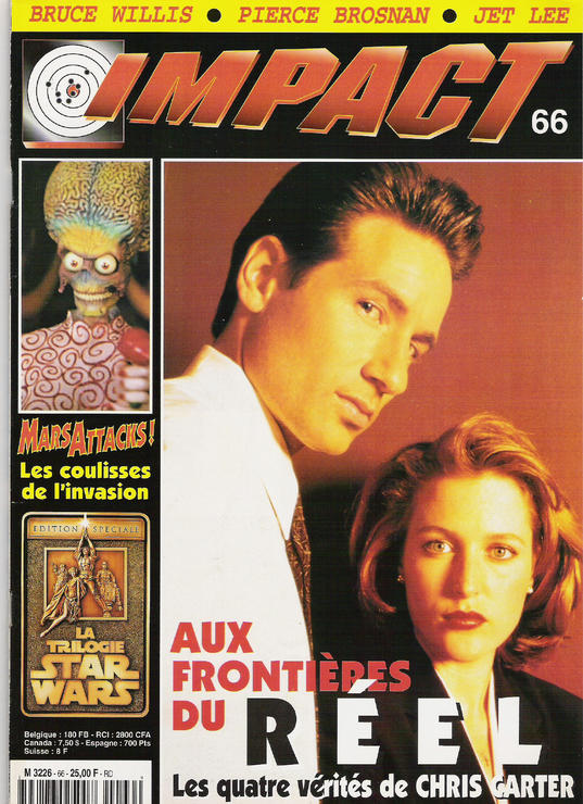 IMPACT (Fr) magazine side cover Issue 66 March 1997